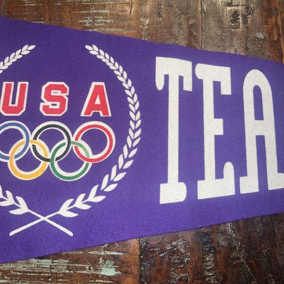 USA XVII 1998 Olympic Winter Games Pennant Nagano New With Tags TEAM USA - Picture 4 of 6
